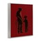 Stupell Industries Burgundy Cowboy Father & Son Framed Giclee, design by Arlington Prints